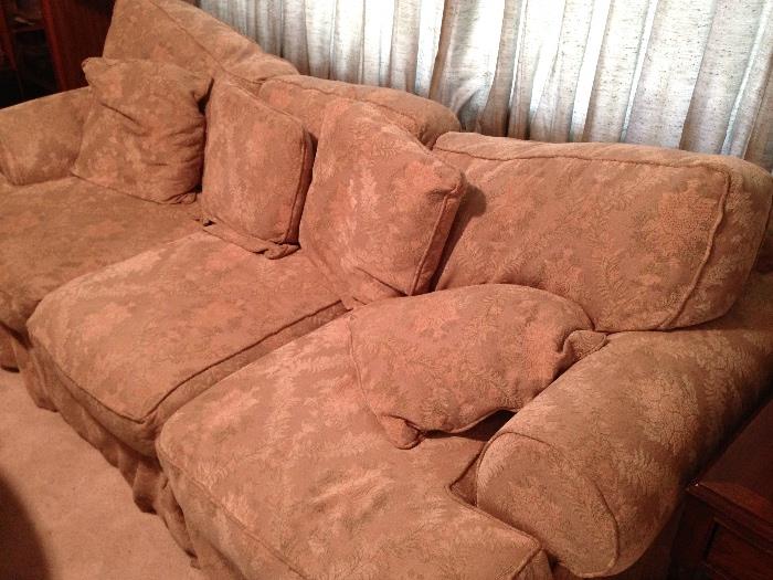 Large rumpled sofa