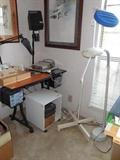 small drawing table, special art lamps, etc.
