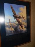 Super marine spitfires in the battle of Britain, 1940 50th Anniversary 1990, War in the air collection by Nicolas Trudgian.