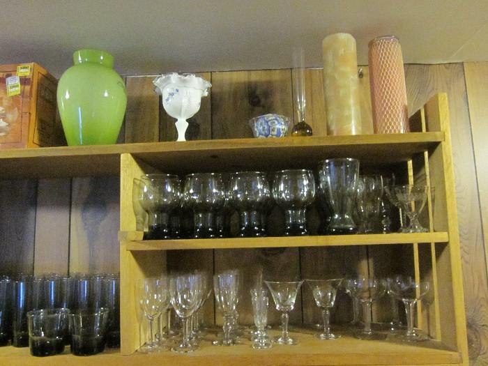 Glassware, Vases, Candles