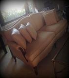 Fantastic antique sofa in neutral color!