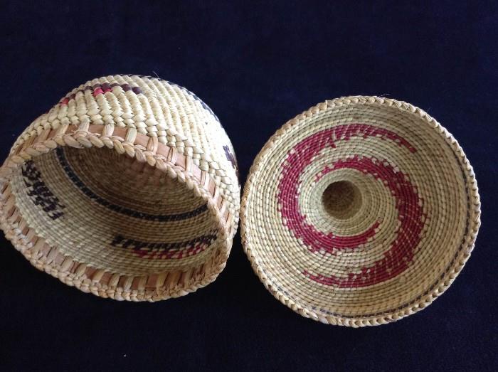 Native woven baskets