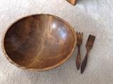 Wood salad bowl