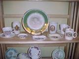 large group of coronation ware and cups and saucers