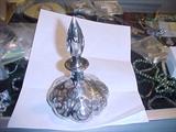 big steuben silver overlay perfume bottle