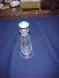 sterling cut glass enameled perfume 