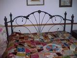 beautiful cast iron queen size bed