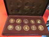 BRONZE, PROOF SET MADE FOR BENITO MOUSSOLINI