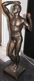 Bronze finish, plaster Statue