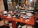 Black and White Table Setting and Accessories