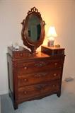 Victorian Dresser with Wishbone Mirror