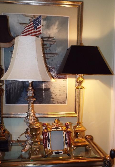 Assorted Oriental Rugs Throughout The Home
Assorted Designer Lamps Throughout the House
Assorted Pieces of Original and Print Art Work Throughout the House
Assorted High End Accessories (mostly Maitland Smith) Throughout the House
