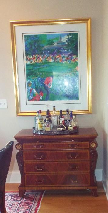 Gorgeous Inlay Empire Burled Chest Of Drawers
Leroy Neiman "Golfer" Signed and Numbered Lithograph

