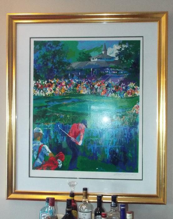 Leroy Neiman "Golfer" Signed and Numbered Lithograph

