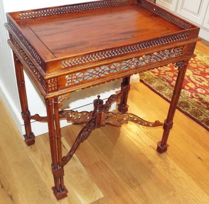 CHIPPENDALE FRETWORK TABLE