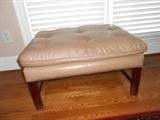 Leather ottoman