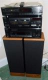 SONY SOUND SYSTEM AND ADVENT SPEAKERS
