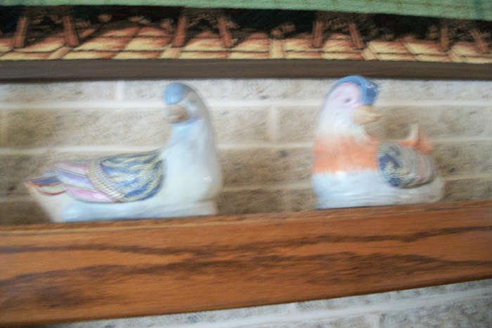 2 Ceramic Ducks