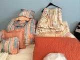 Bedspreads with matching pillows and curtains