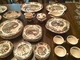 Gorgeous Johnson Bros. ironstone china with serving for 8