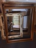 Many wooden frames, oversized