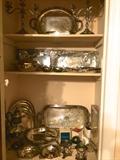 Silver and silver-plate serving ware