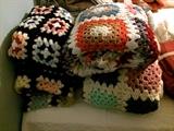New crocheted throws, blankets, shrugs