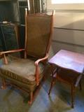Mid-centry rocker and side table