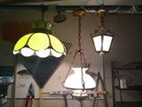 Vintage swag lamps