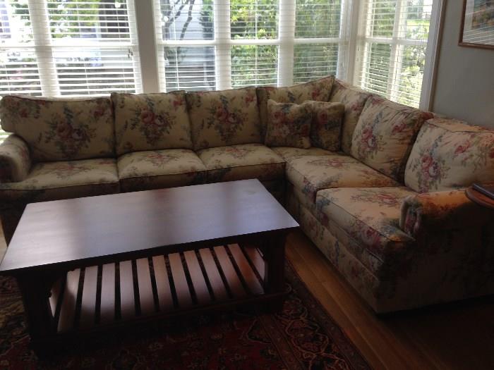 ETHAN ALLEN SECTIONAL ONLY 2 YEARS OLD.  EXCELLENT CONDITION
