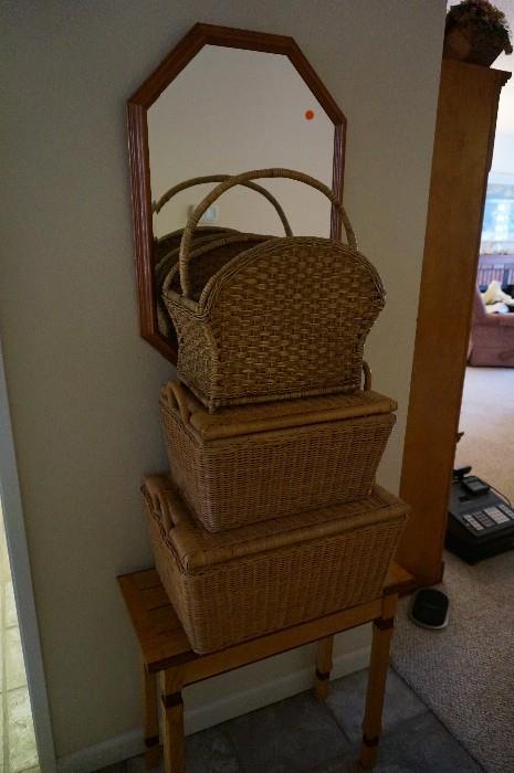 small furniture and baskets