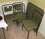 Card Table with Matching Padded Chairs in like new condition