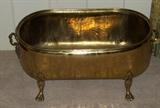 Large Brass Floor Container