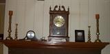 Brass Candlesticks, Sessions and Ridgeway Clocks