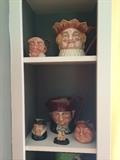 Royal Dalton Toby jug collection - 10 pieces of varying size