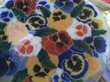 Peggy Karr 16" flower platter