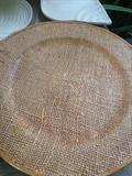 Vietri burlap Platter