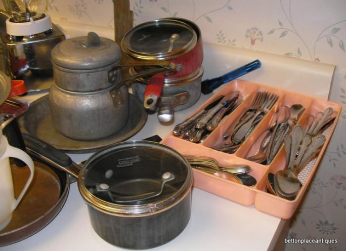 kitchen utensils and flatware...