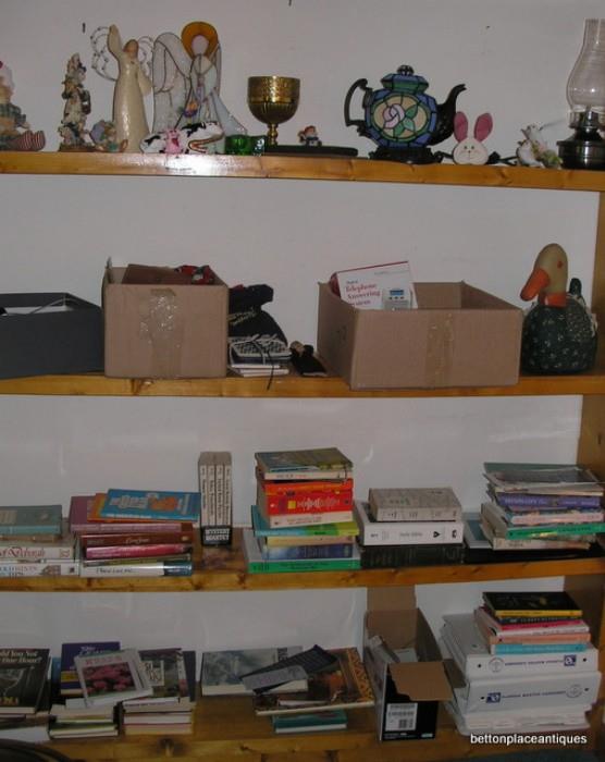 Lots of books more to come....Teapot lamp, angels and more...cash only sale