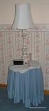 Small bedside table.....Lamps
