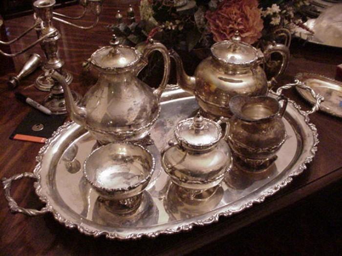 Sterling tea and coffee service, Mexico