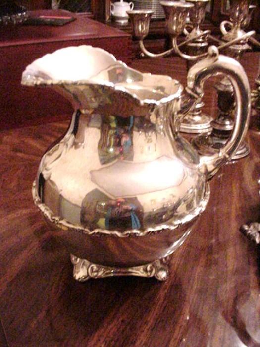 Sterling Water Pitcher matching teaset