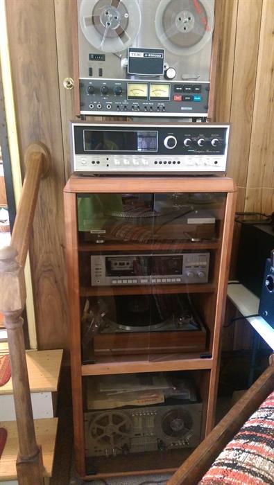Vintage Stereo Equipment Reel to Reels Record Players