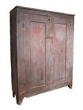 Great old paint on panel door cabinet
