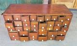 Multi-drawer apothecary cabinet