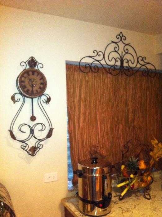 Tea Pot, Coffee Pot, Wall Clocks, Iron Bronze Wall Hangings, Home Decor, Fruit Baskets