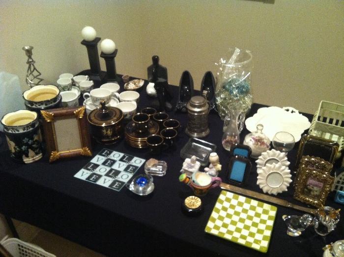 Home Decor, Tea Sets, Picture Frames, Candle holders