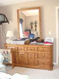 Bedroom Dresser and Mirror