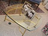 Brass and Glass Coffee Table
