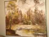 Lee Reynolds Framed Painting-61" x 49"